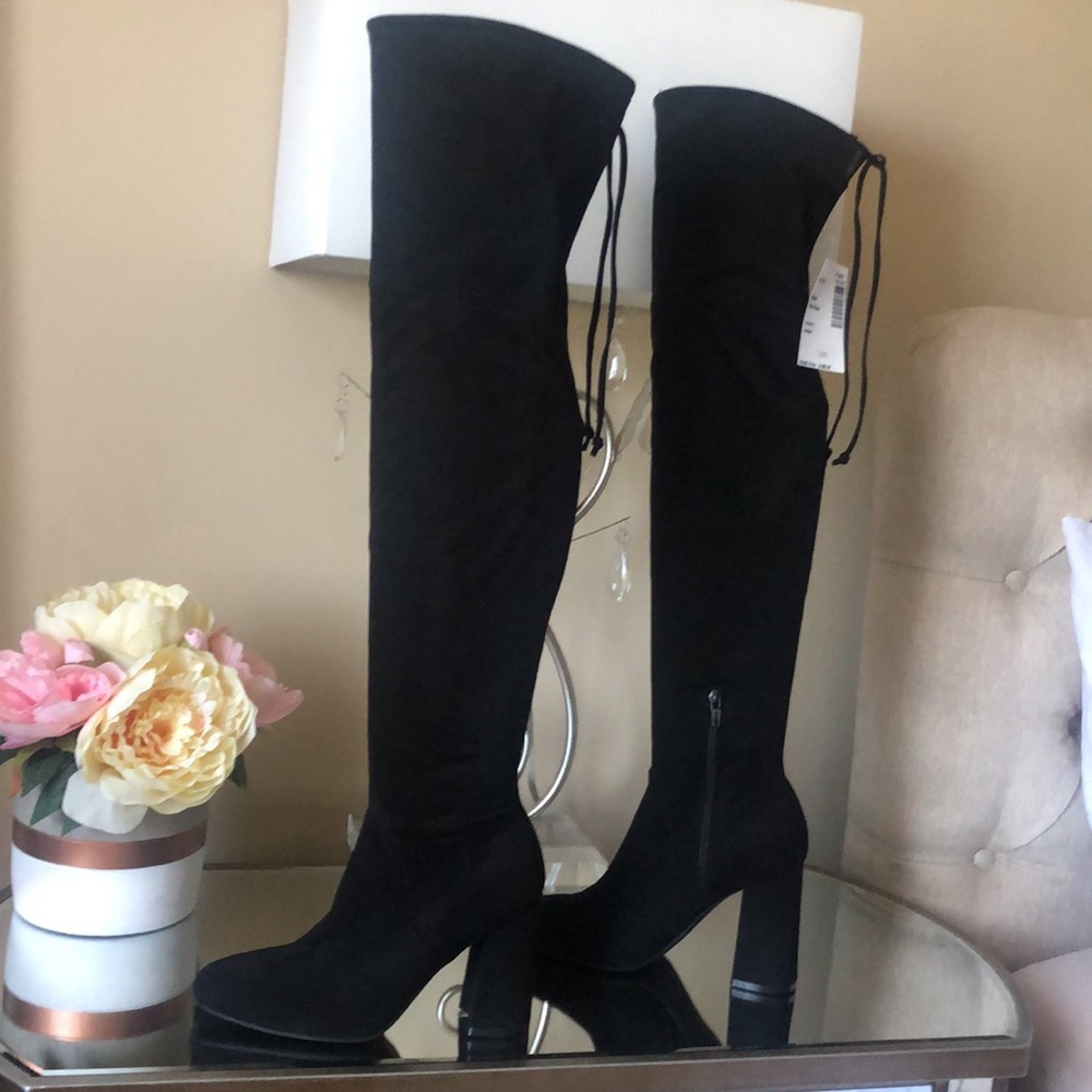 UNISA 3.5” Heel Black Over the Knee Boots - Picture 3 of 16